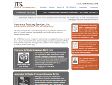 Tablet Screenshot of insurancetrackingservices.com